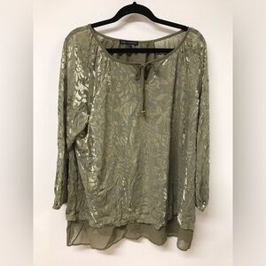 Women's 3/4 Sleeve Floral Printed Long Top T Shirt Clothing Blouse Dress Top